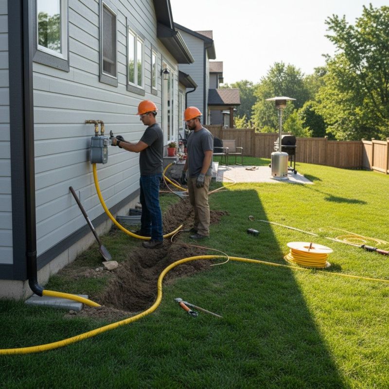 Fire Pit Gas Line Installation in Columbus, OH