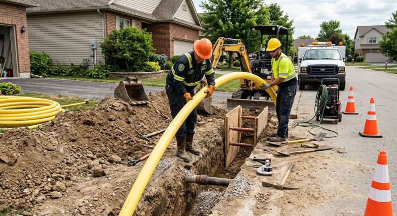 Gas Line Rerouting in Columbus, OH
